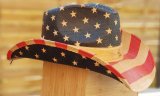 Western Strohhut STARS & STRIPES